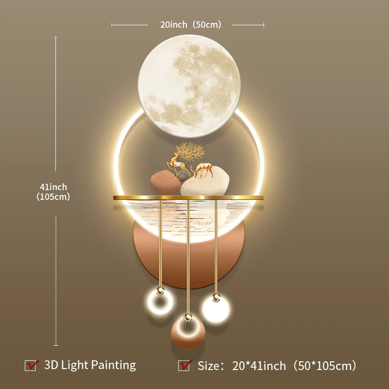 Illuminated Art Deco Wall Masterpiece™